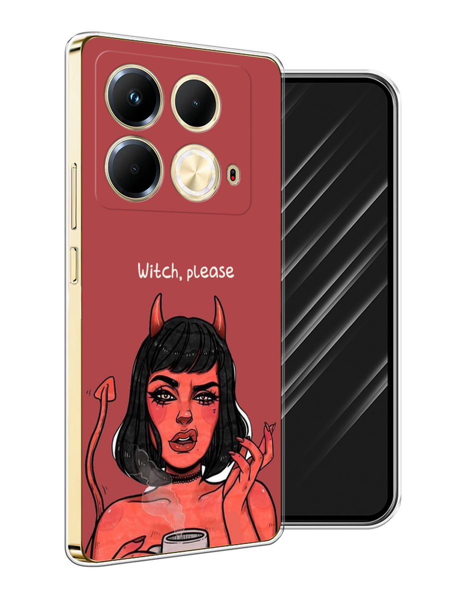 

Чехол Awog на Infinix Note 40 "Evil Girl", Бордовый;черный, 3105850-1