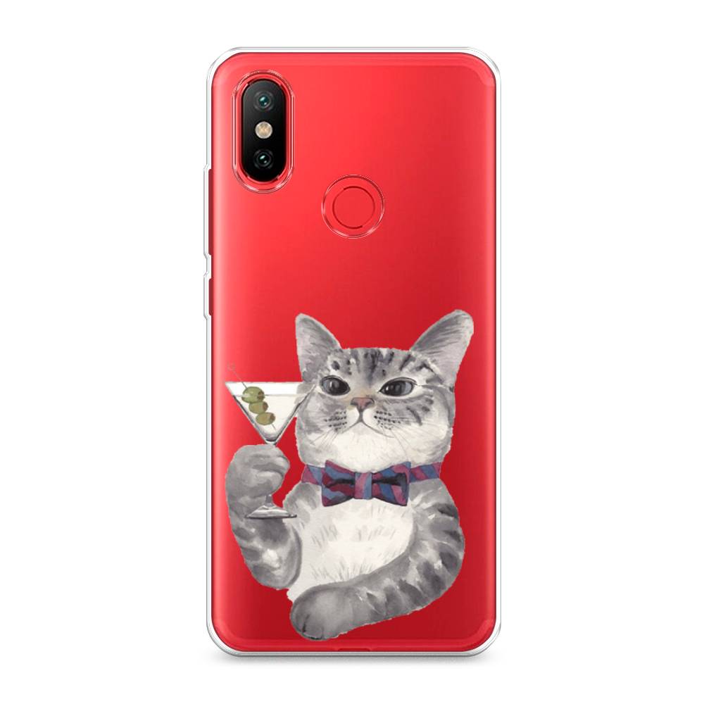 

Силиконовый чехол "Кот джентльмен" на Xiaomi Mi A2, Кот джентльмен