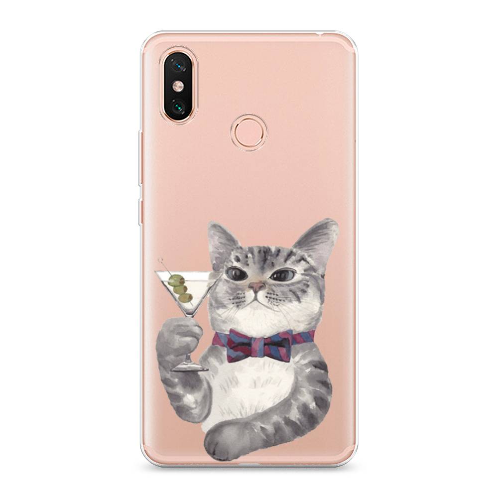 

Силиконовый чехол "Кот джентльмен" на Xiaomi Mi Max 3, Кот джентльмен