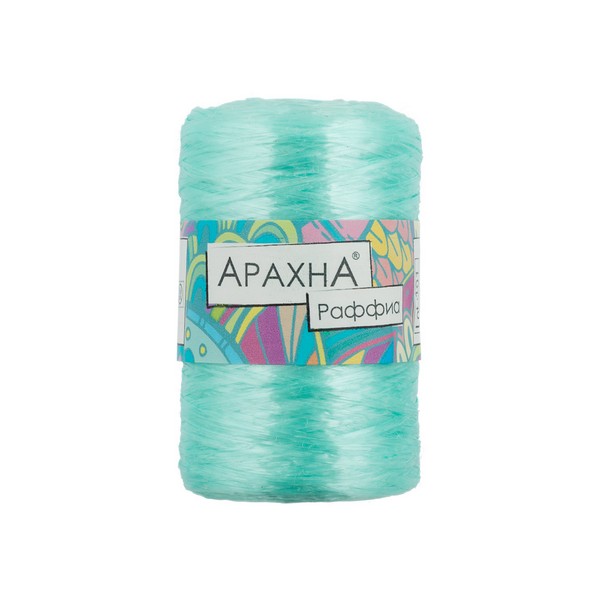 

Пряжа ARACHNA Raffia 100% полипропилен 5 шт. х 50 г 200 м цв. №49 мята Raffia-№49, Бирюзовый, Raffia