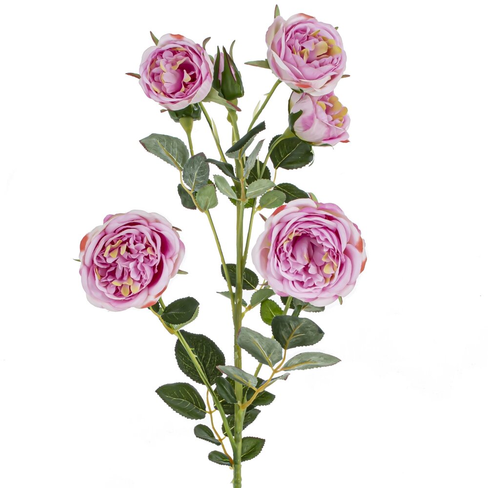 Цветок искусственный текстиль ALAT Home Роза 12х12х75см 749007