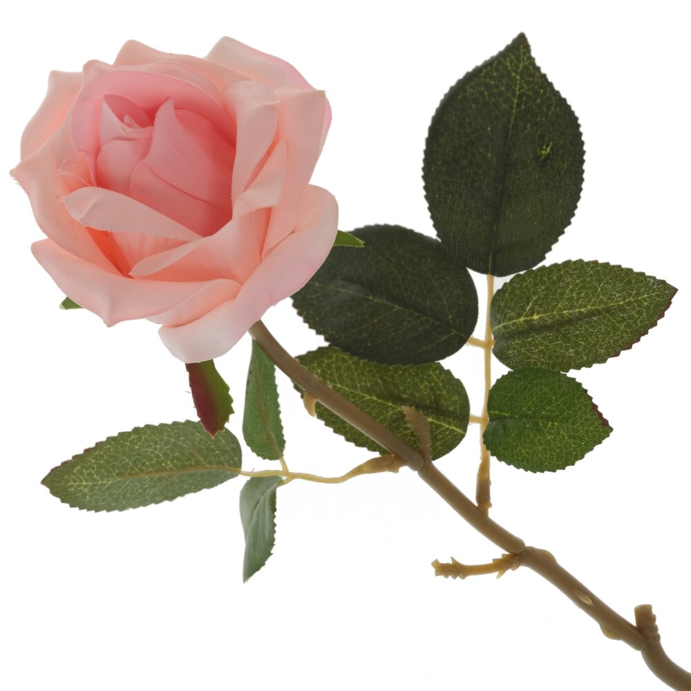 Цветок искусственный пластик ALAT Home Роза 10х10х52см 749009