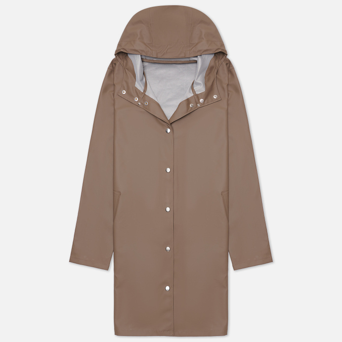 Женская куртка дождевик Stutterheim Mosebacke Lightweight коричневый, Размер S