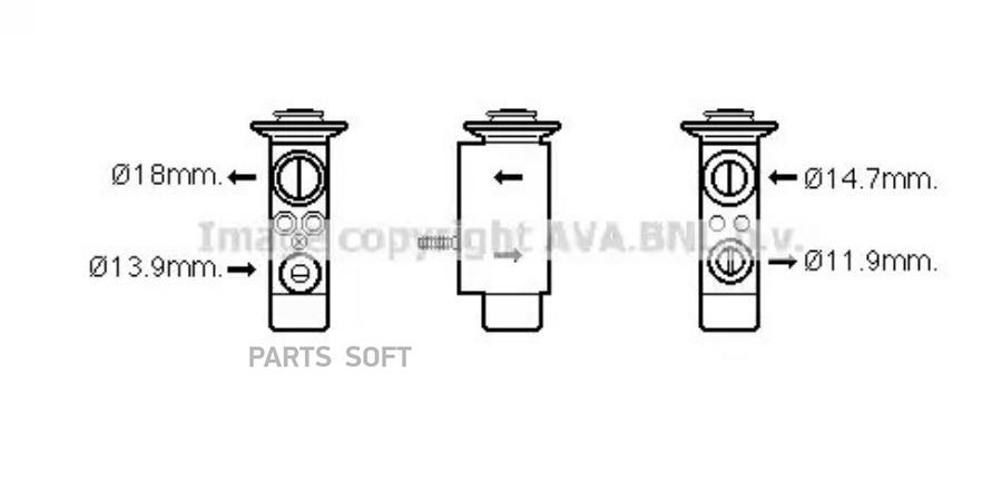 

AVA Клапан кондиционера AVA BW1441