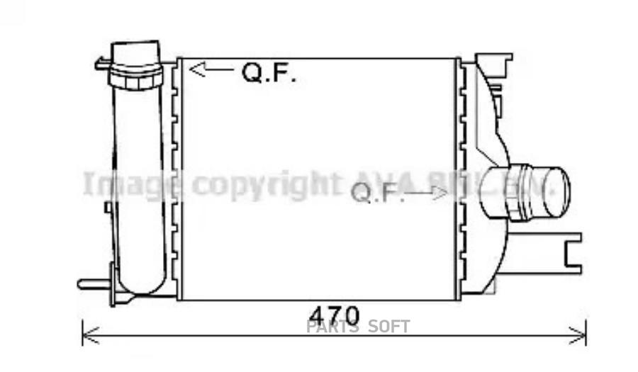 

AVA 'DAA4013 Интеркулер 1шт