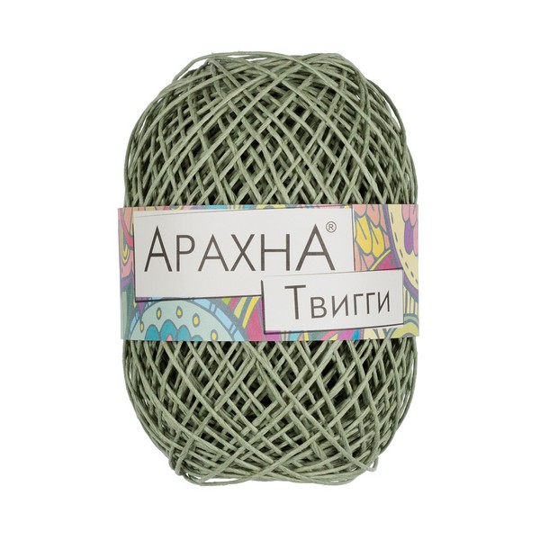 

Пряжа ARACHNA Twiggy 100% целлюлоза 5 шт. х 50 г 80 м цв. №09 полынь Twiggy-№09 п, Зеленый, Twiggy