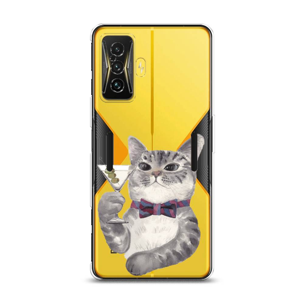 

Силиконовый чехол "Кот джентльмен" на Xiaomi Poco F4 GT, Кот джентльмен
