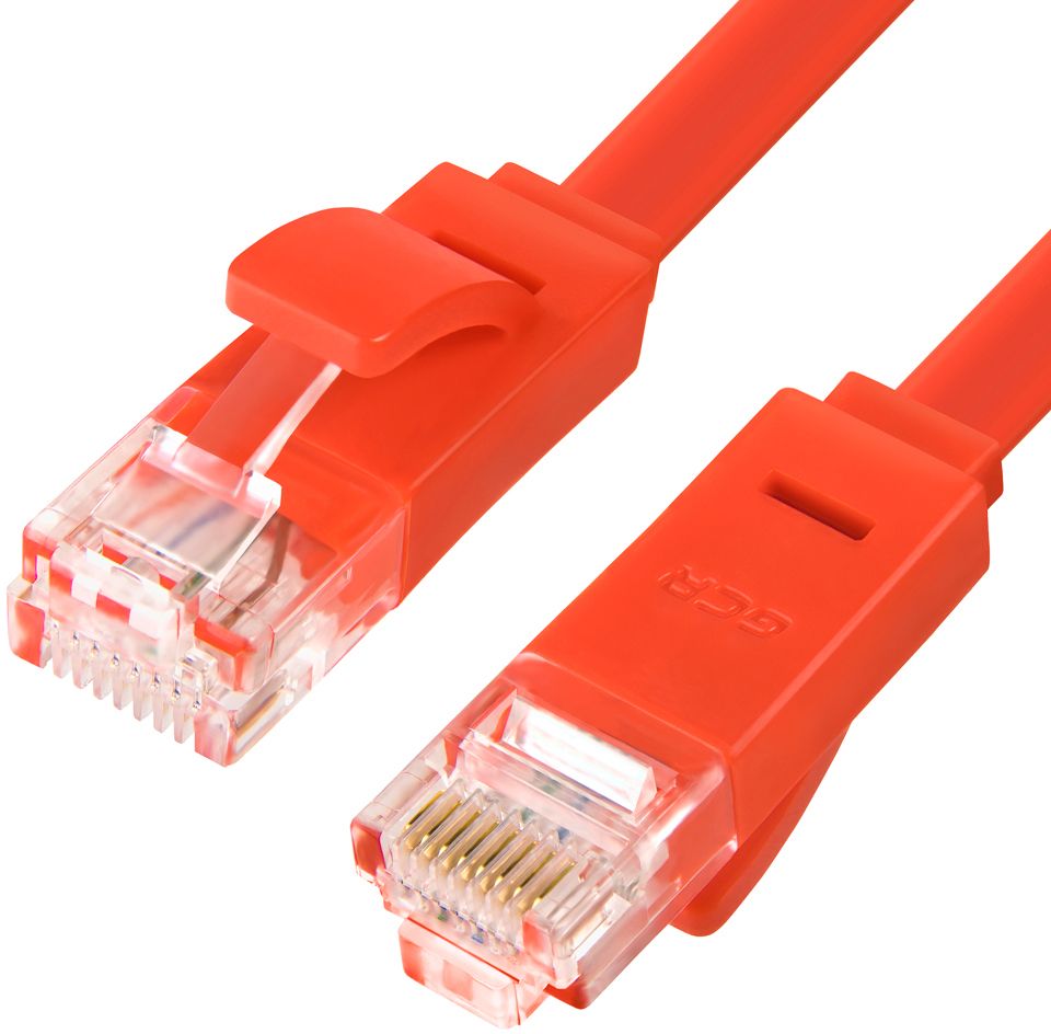 фото Кабель gcr rj45-rj45, m-m 0,5м red (gcr-lnc624-0.5m)