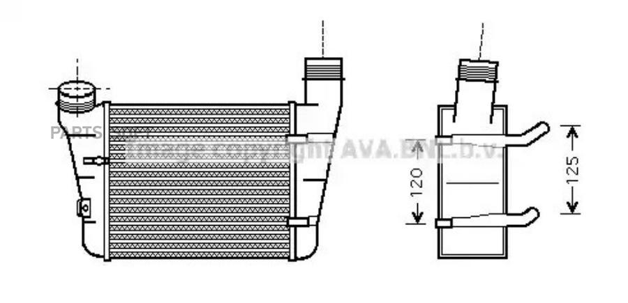 

AVA Радиатор интеркулера AVA AIA4221