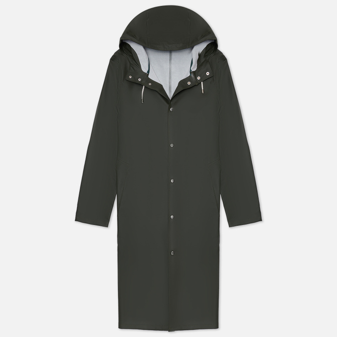 

Мужская куртка дождевик Stutterheim Stockholm Long зелёный, Размер L, Зеленый, Stockholm Long