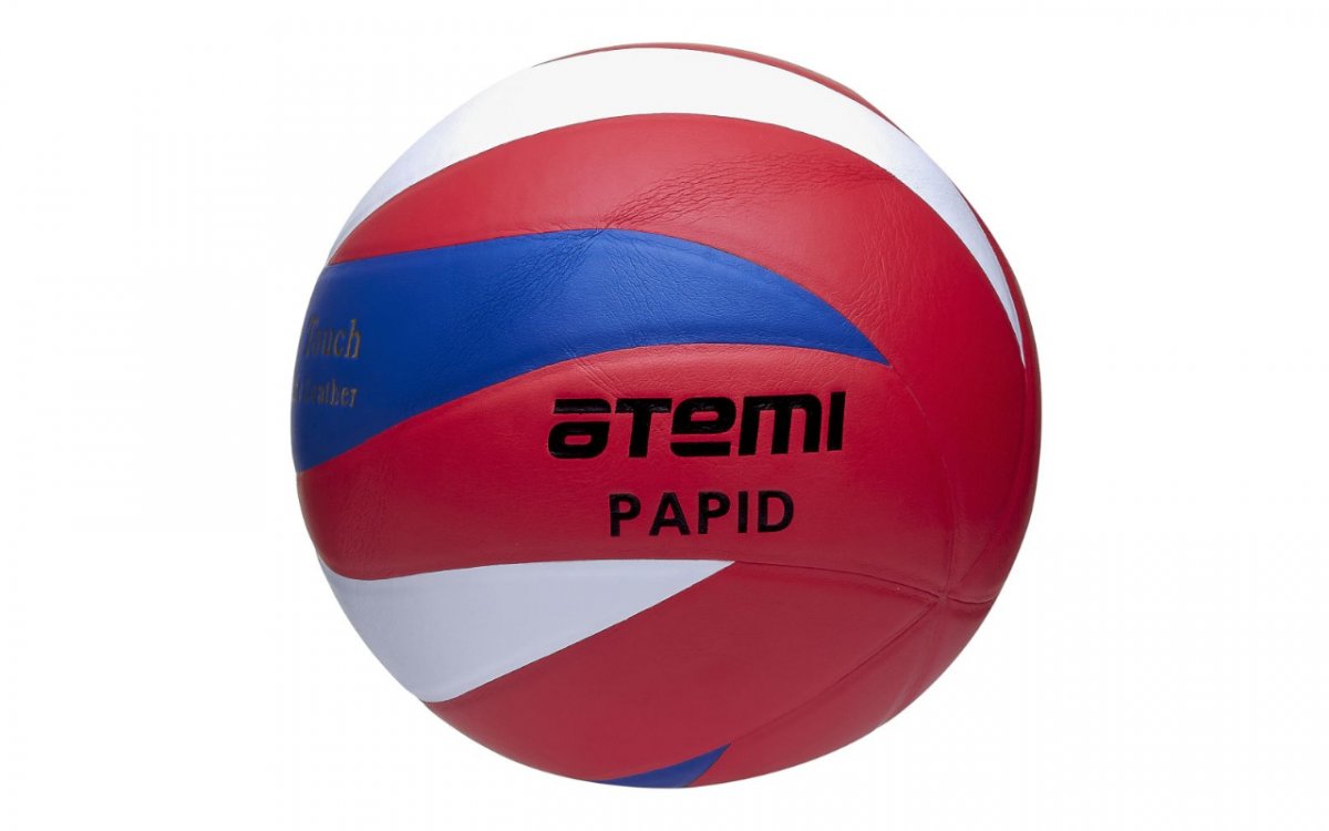 

Мяч волейбольный ATEMI Rapid, синтет кожа PU Soft (сине-бело-красный)