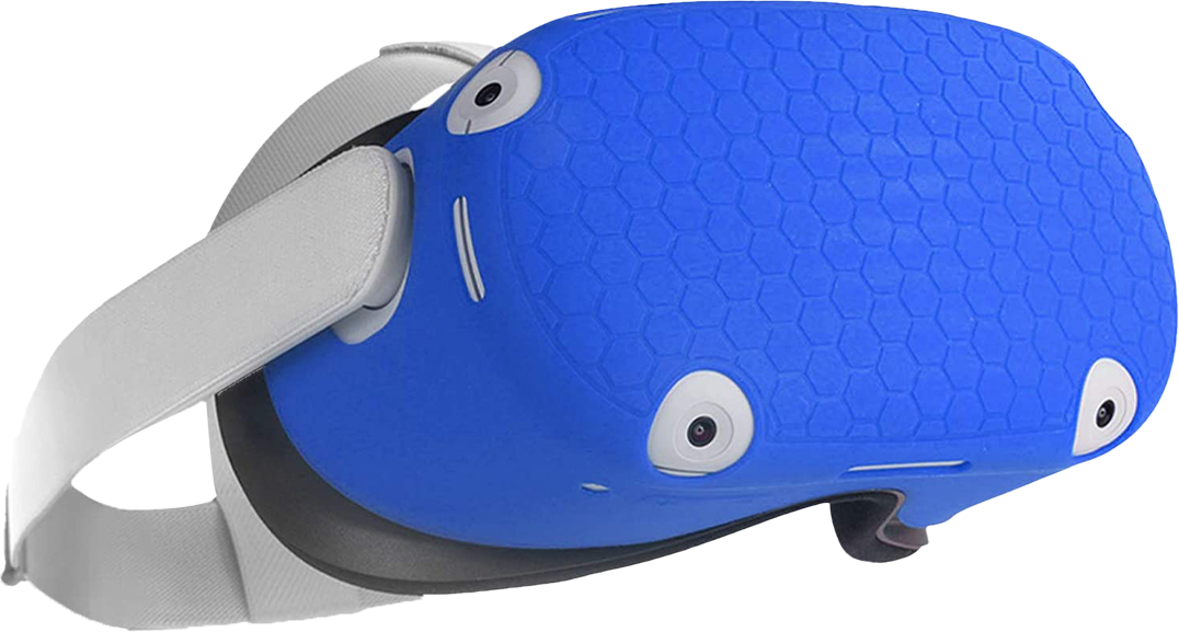 фото Силиконовый чехол для шлема oculus quest 2 синий portal shop