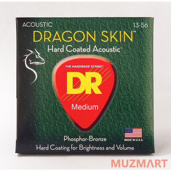 фото Dr dsa-13 dragon skin струны для акустической гитары