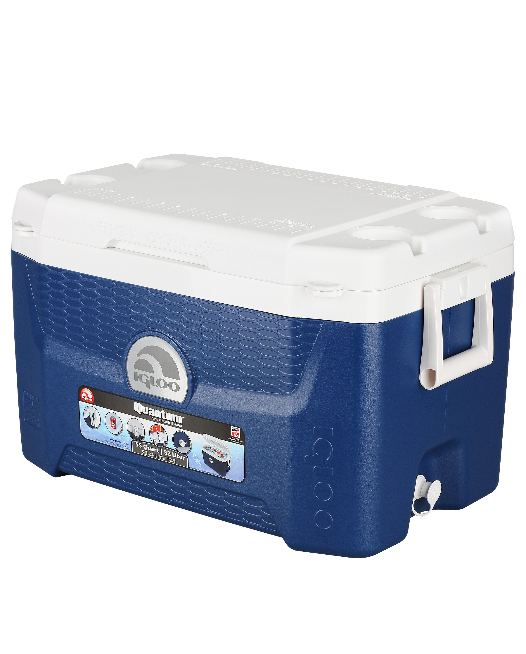 

Изотермический пластиковый контейнер Igloo Quantum 55 blue, Quantum 55 blue
