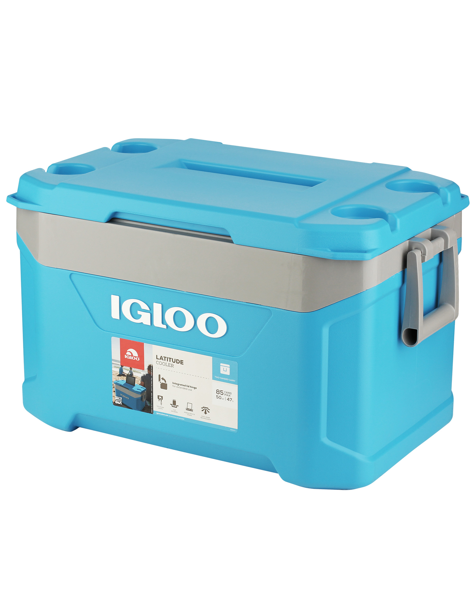 

Изотермический пластиковый контейнер Igloo Latitude 50 Cyan blue, Latitude 50 Cyan blue