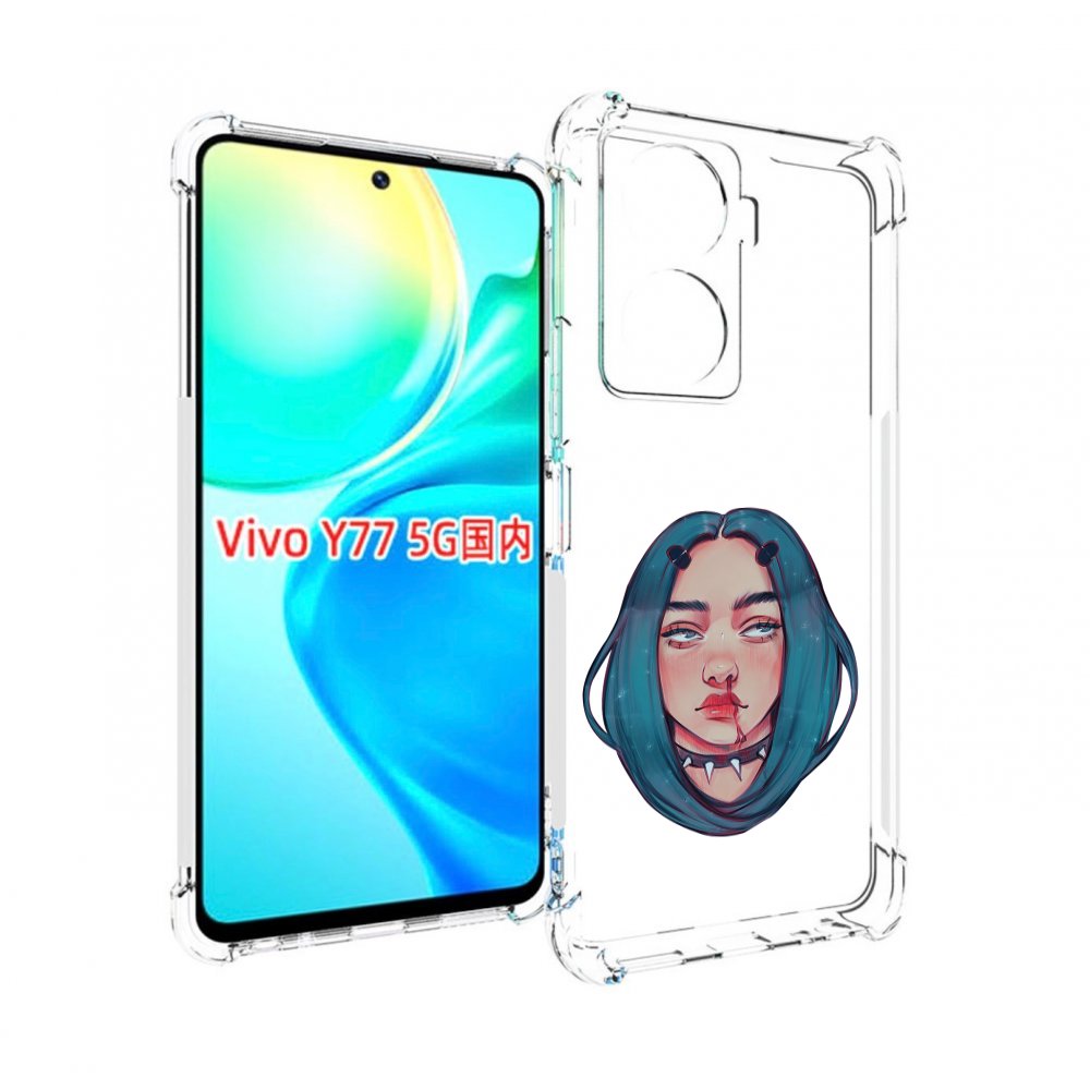 

Чехол MyPads грустная-девушка-с-синими-волосами для Vivo Y77 5G, Прозрачный, Tocco