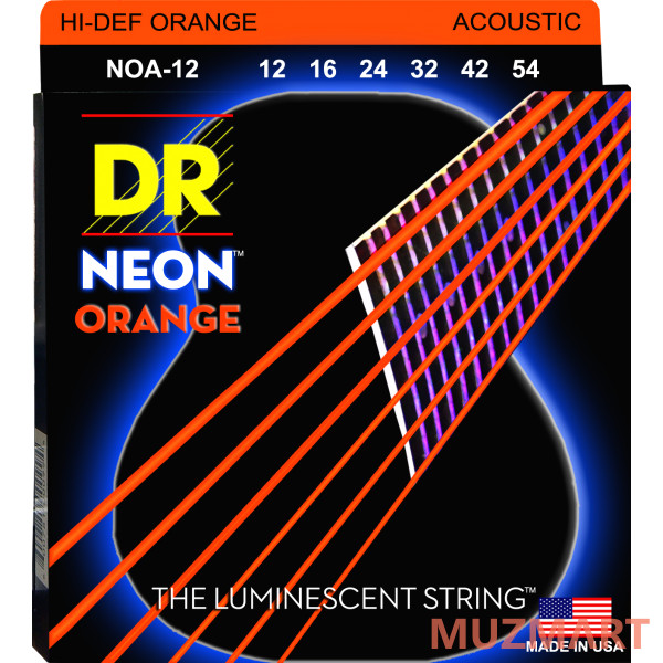 фото Dr noa-12 hi-def neon струны для акустической гитары