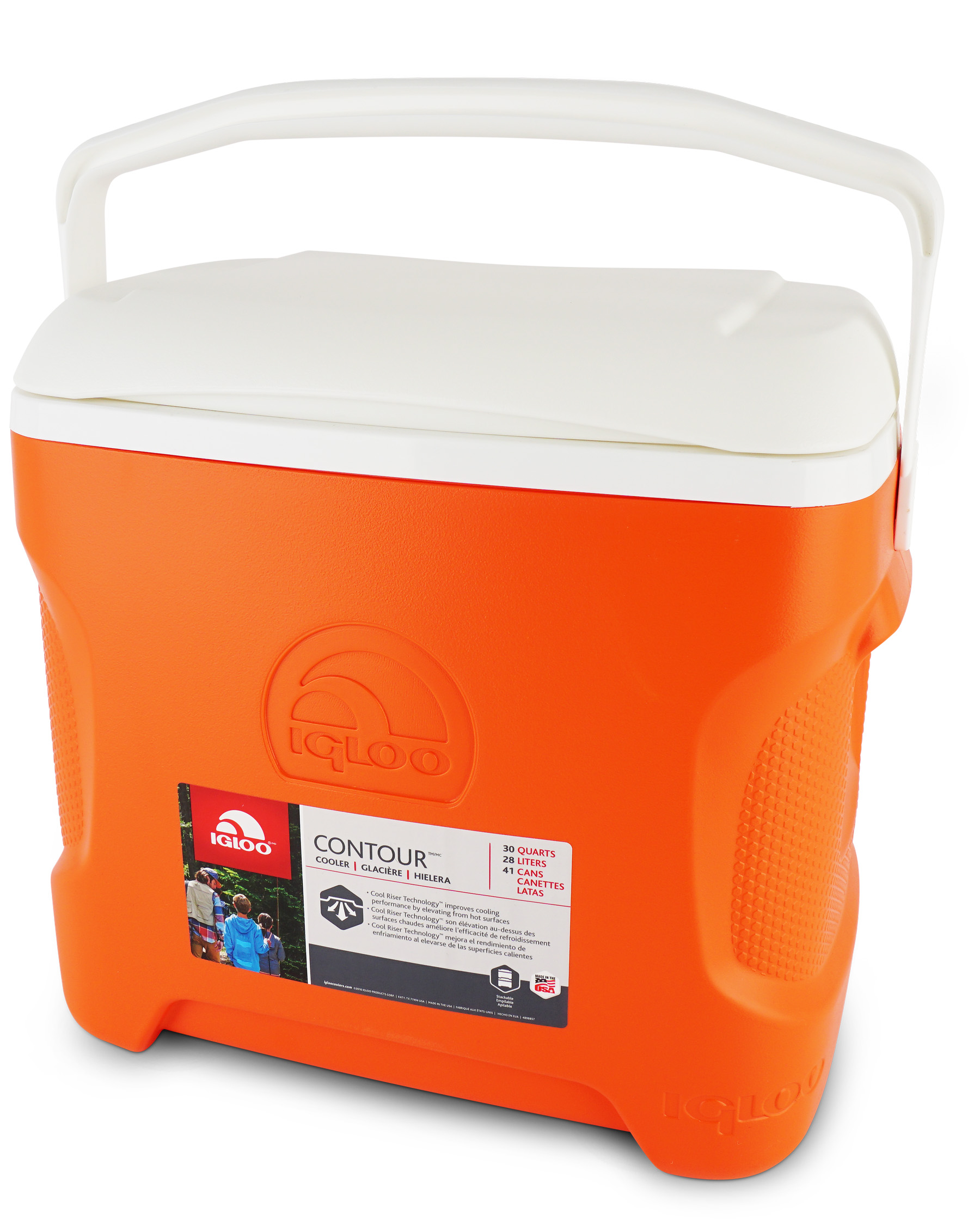 

Изотермический пластиковый контейнер Igloo Contour 30 orange, Contour 30 orange