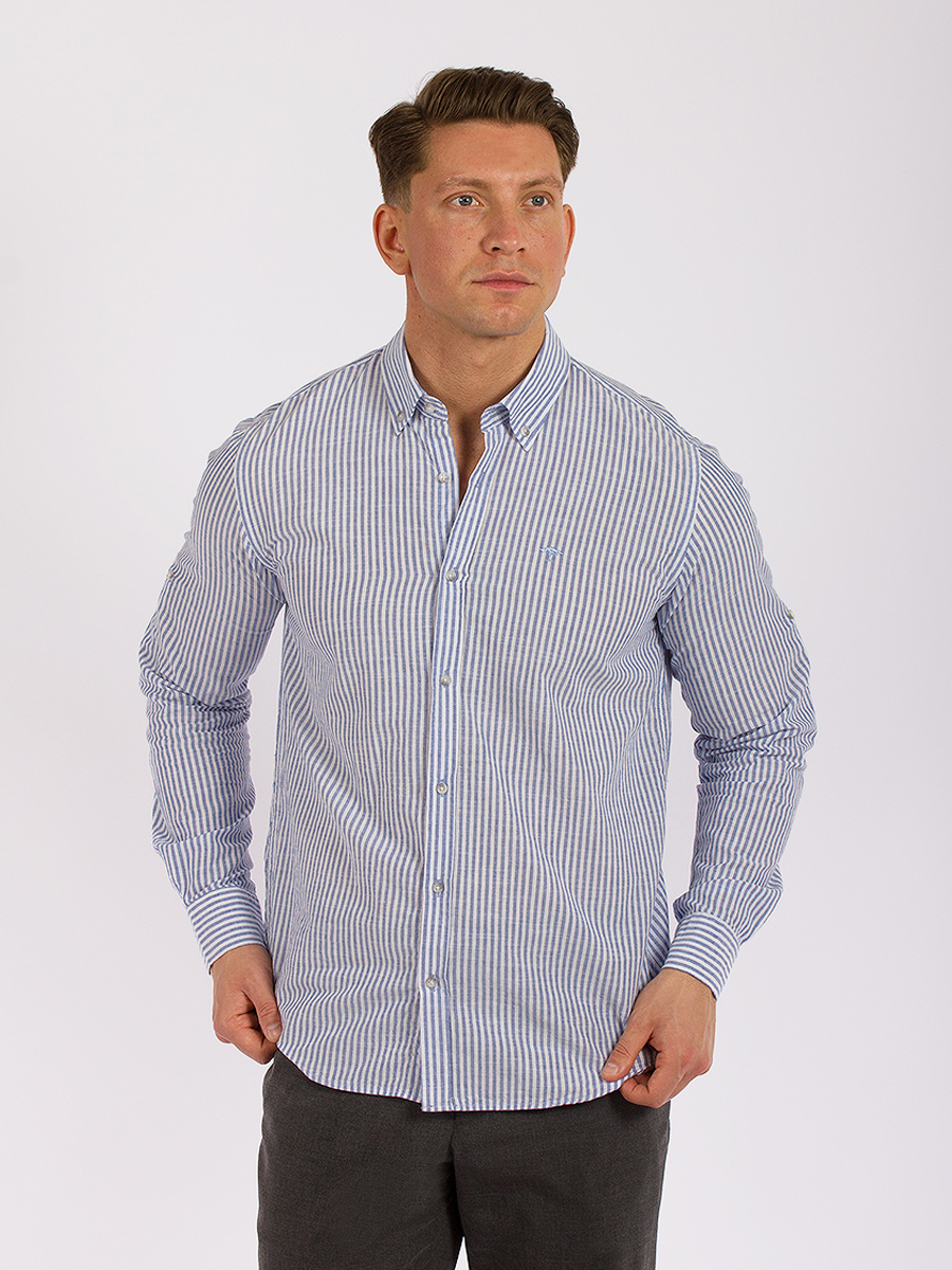 Рубашка мужская LE MARIN GD57000964 синяя XL