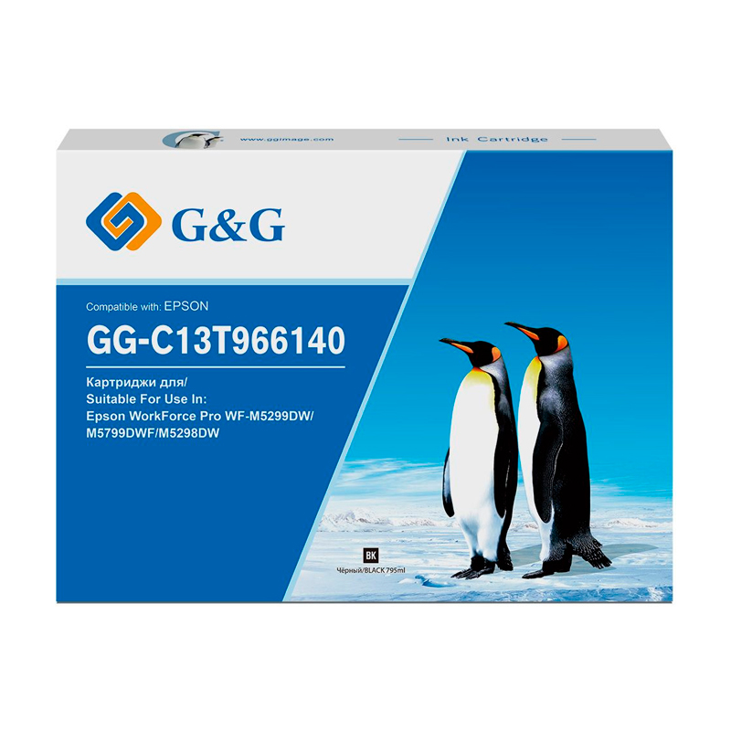 

Картридж для струйного принтера G&G (GG-C13T966140) черный, совместимый