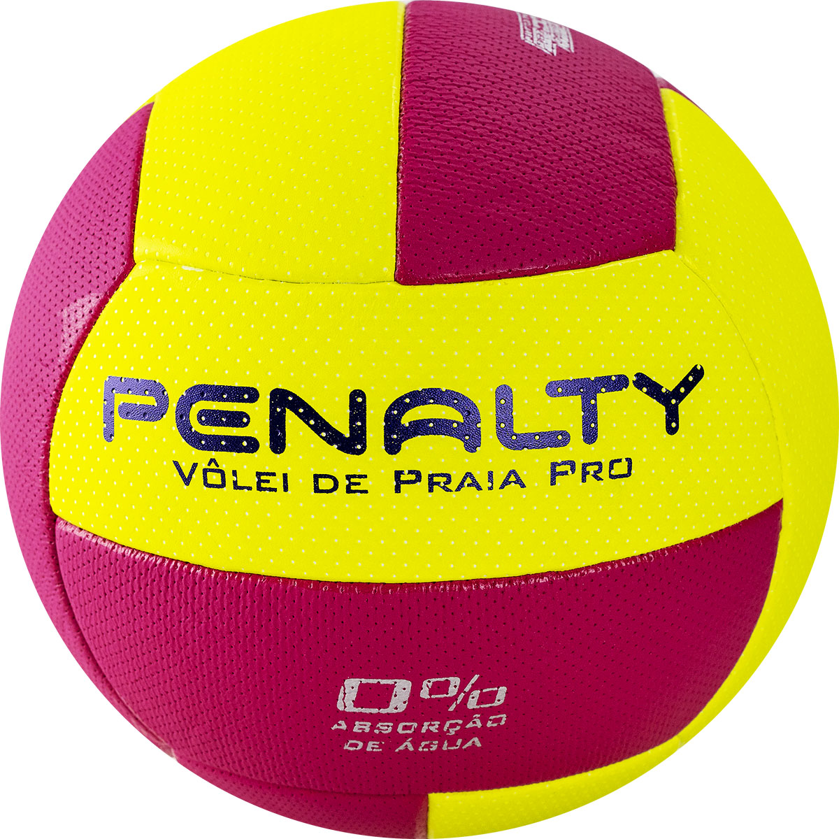 фото Мяч для пляжного волейбола penalty bola volei de praia pro №5 желтый/розовый