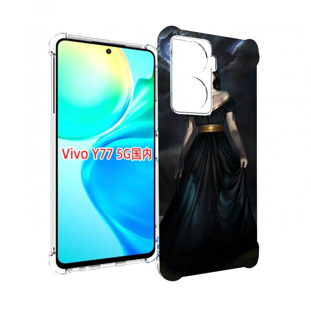 

Чехол MyPads девушка с порезом на горле женский для Vivo Y77 5G, Прозрачный, Tocco