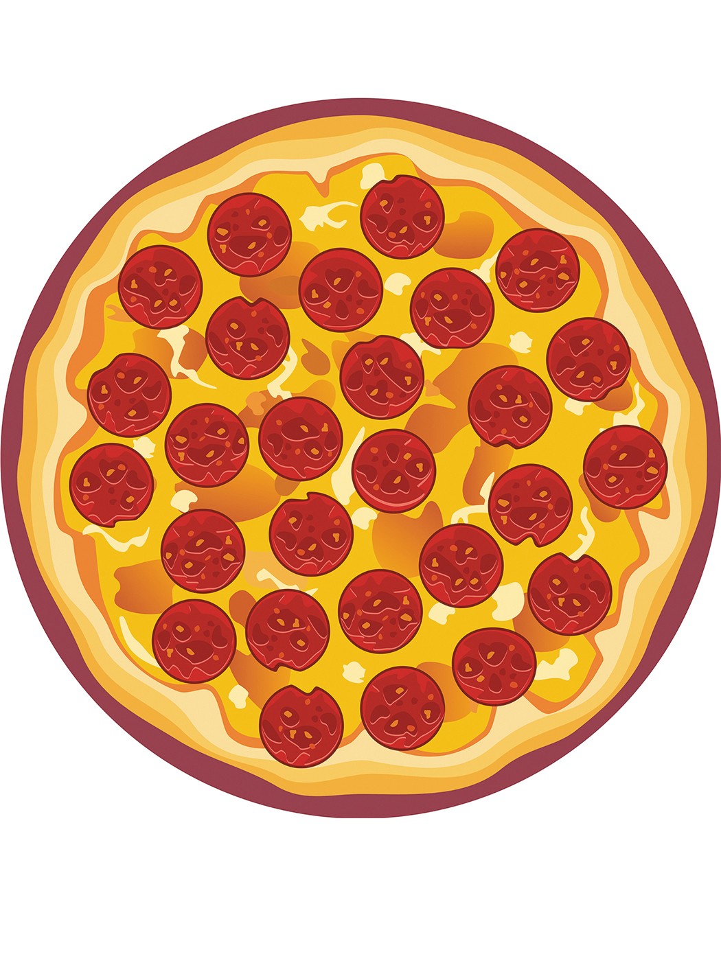 рисунки пицца пепперони (119) фото