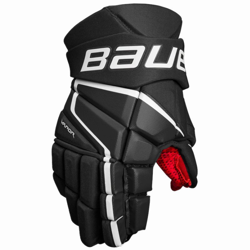 фото Перчатки хоккейные bauer vapor 3x s22 int р.12 (черно-белый) 1059959