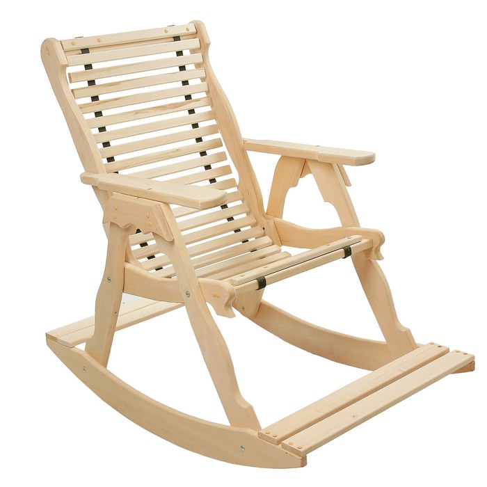 фото Добропаровъ кресло-качалка на ленте, 70×130×120см, из липы, "добропаровъ"