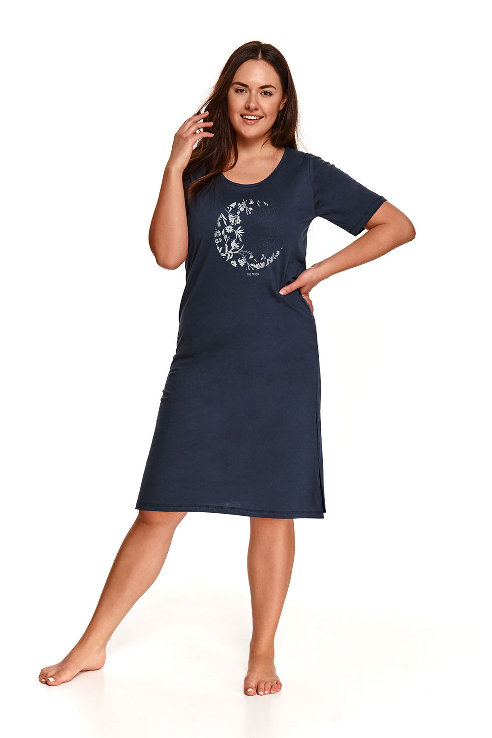 

Ночная сорочка женская TARO Taro_21S Bella 2303-2304-02 синяя 5XL, Taro_21S Bella 2303-2304-02