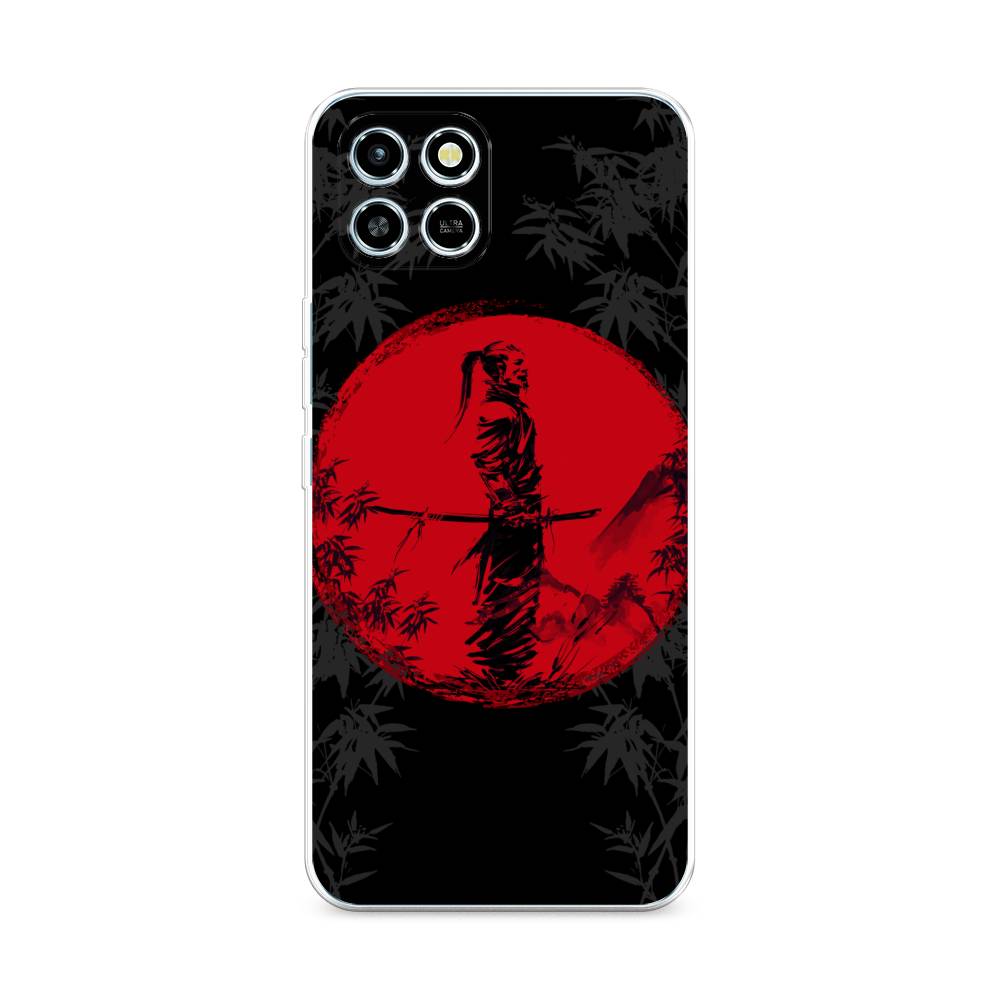 

Чехол для Infinix Smart 6 HD "Самурай на красном фоне", Черный;красный;серый, 3101650-4