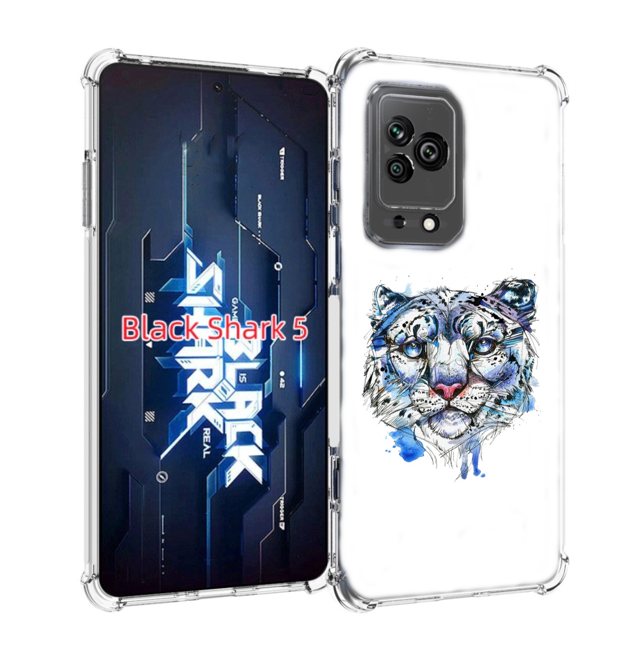 

Чехол MyPads водяной тигр для Xiaomi Black Shark 5, Прозрачный, Tocco