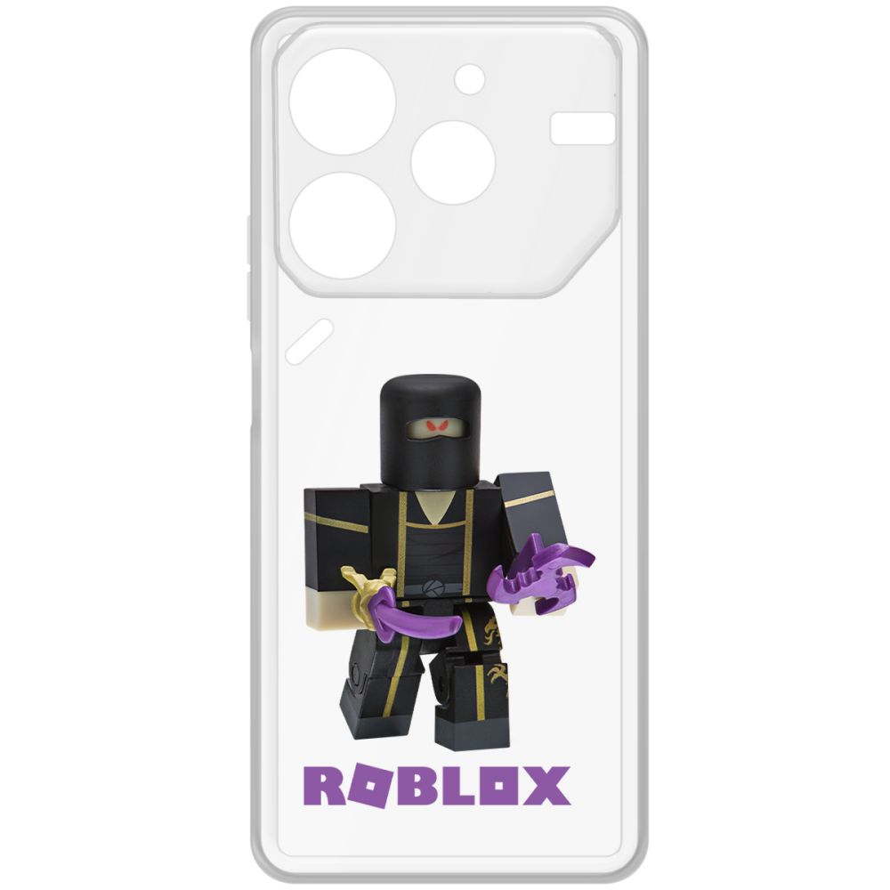 

Чехол-накладка Krutoff Clear Case Roblox-Ниндзя Ассасин для Tecno Pova 6 Neo, Прозрачный