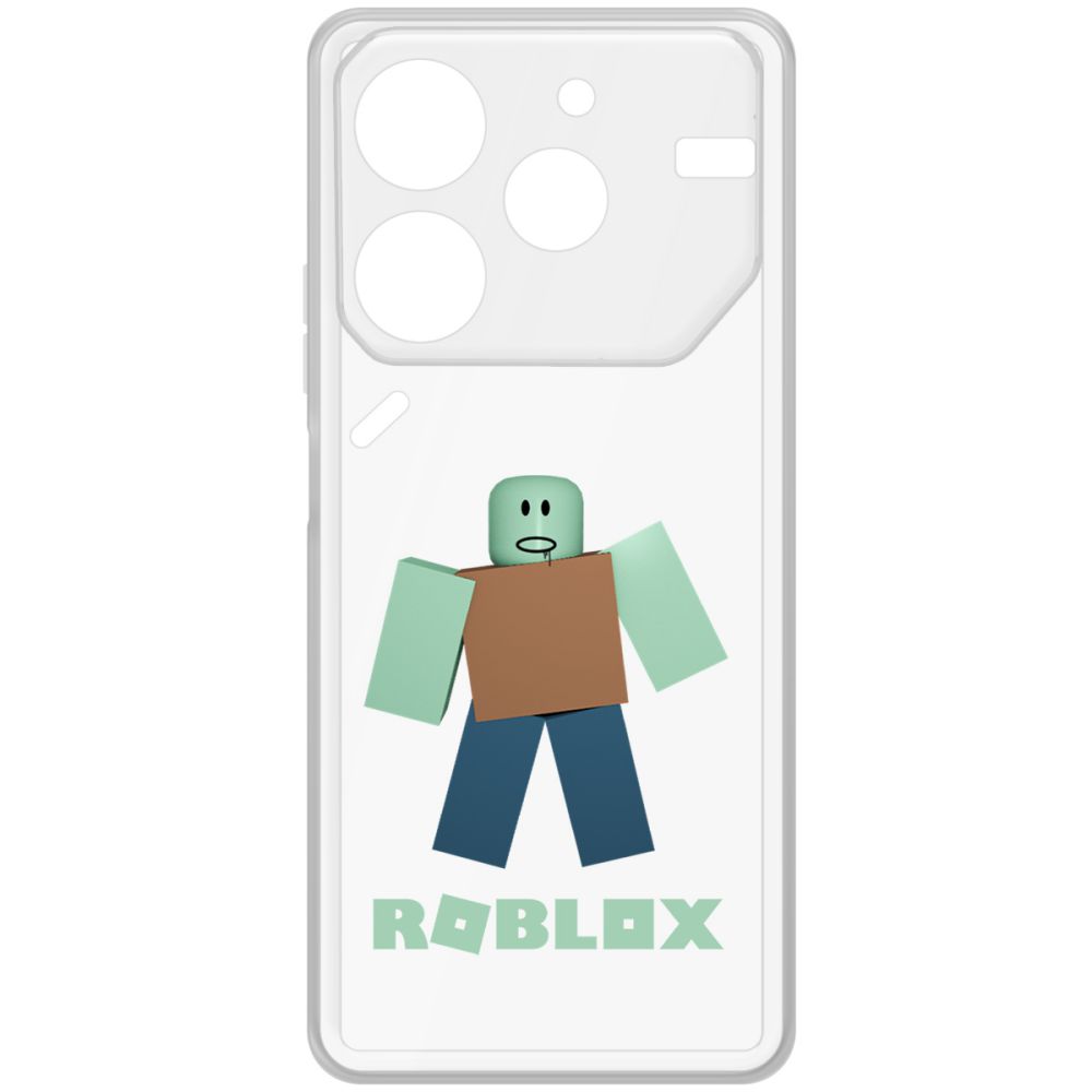 

Чехол-накладка Krutoff Clear Case Roblox-Зомби для Tecno Pova 6 Neo, Прозрачный