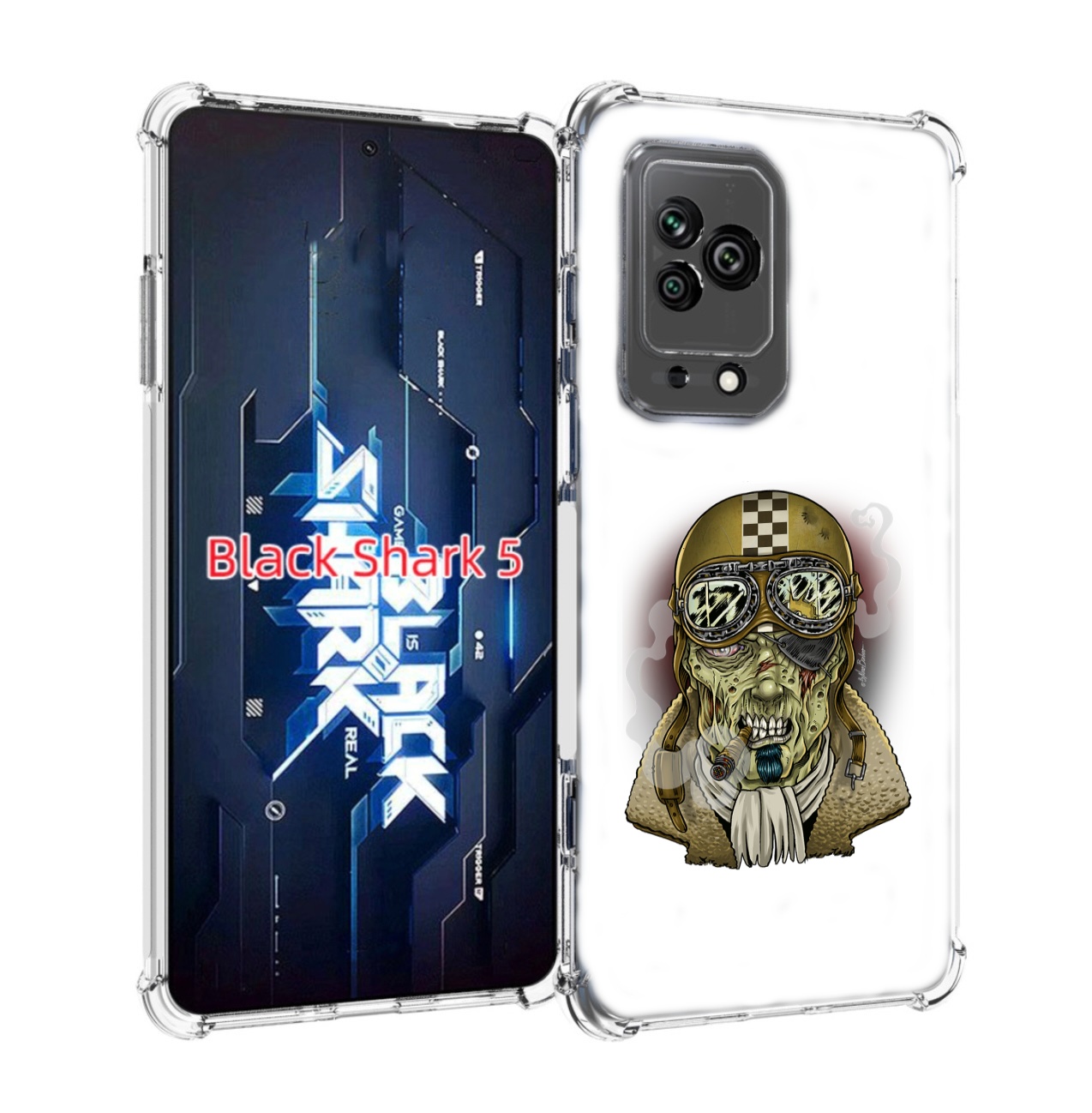 

Чехол MyPads военный зомби для Xiaomi Black Shark 5, Прозрачный, Tocco