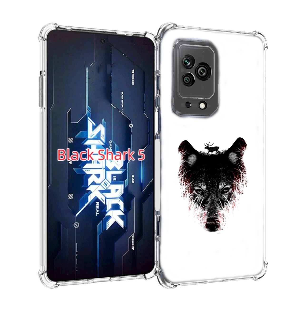 

Чехол MyPads волк в траве для Xiaomi Black Shark 5, Прозрачный, Tocco