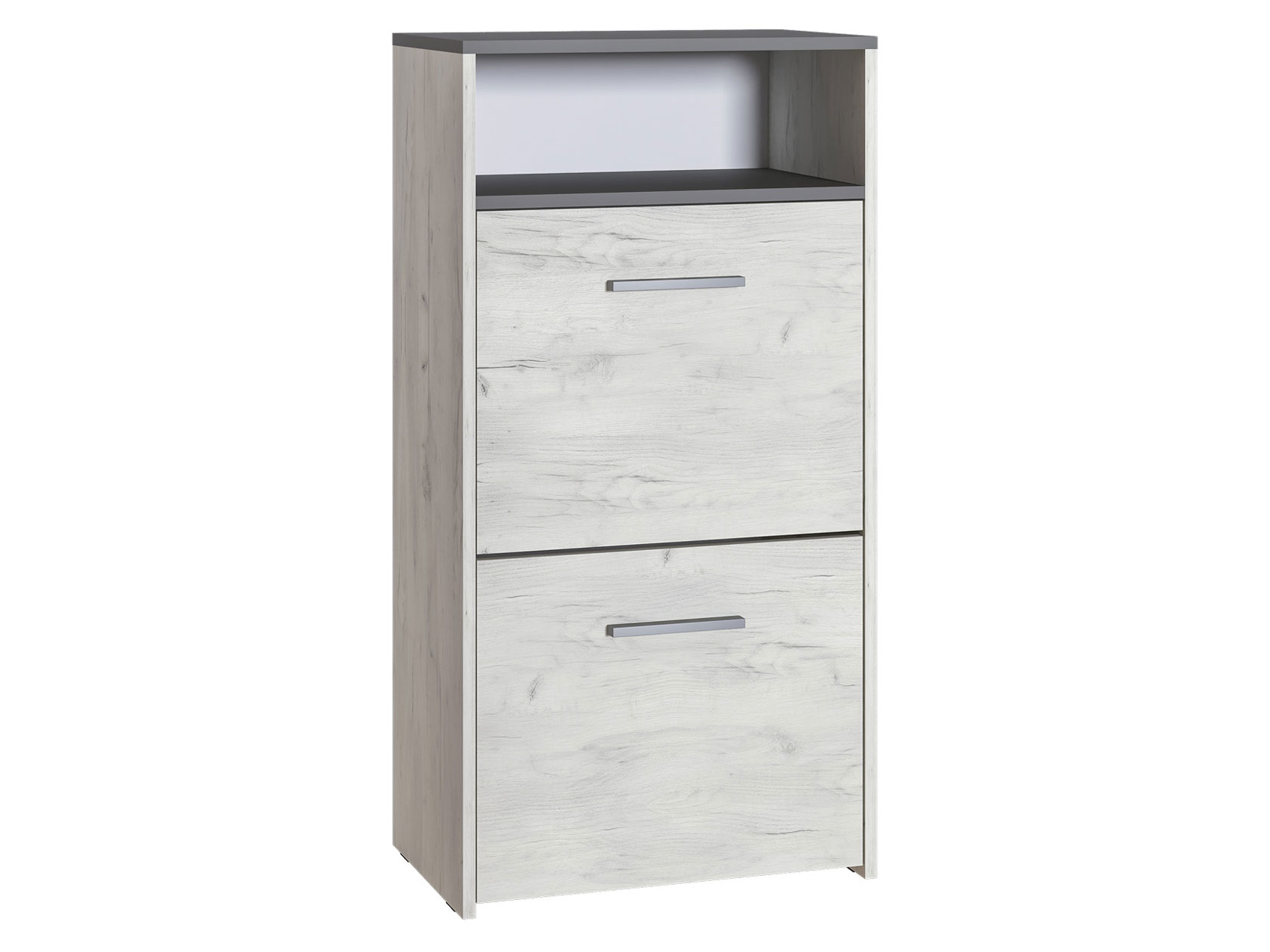 

Обувница Моби Обувница Юнона 13.253 Дуб Белый CRAFT / Серый шифер, Обувница Юнона 13.253 Серый