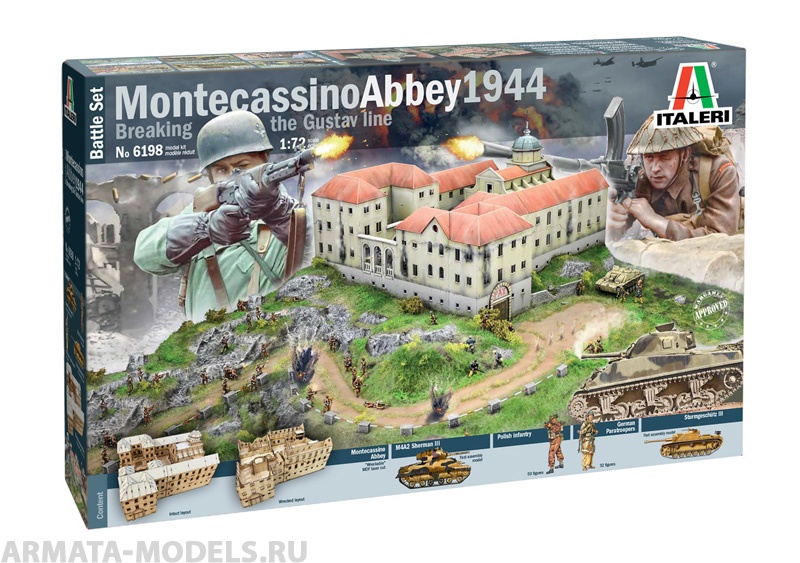 фото 6198ит набор montecassino 1944: gustav line battle italeri