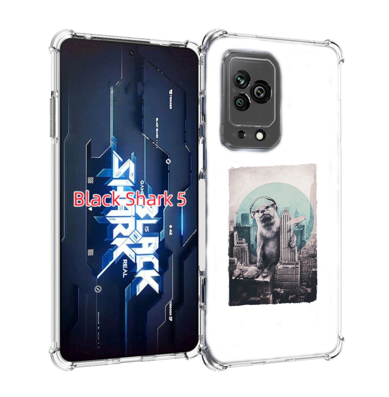 

Чехол MyPads выдра в городе для Xiaomi Black Shark 5, Прозрачный, Tocco