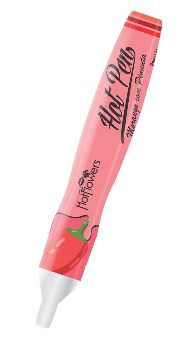 

Ручка для рисования на теле со вкусом клубники и острого перца Hot Pen, Hot Pen