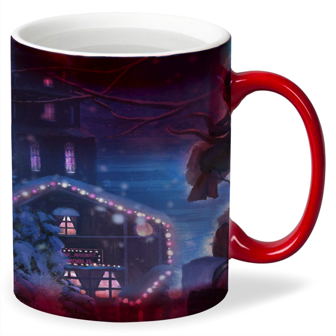 

Кружка CoolPodarok happy holidays from funcom Санта Осьминог