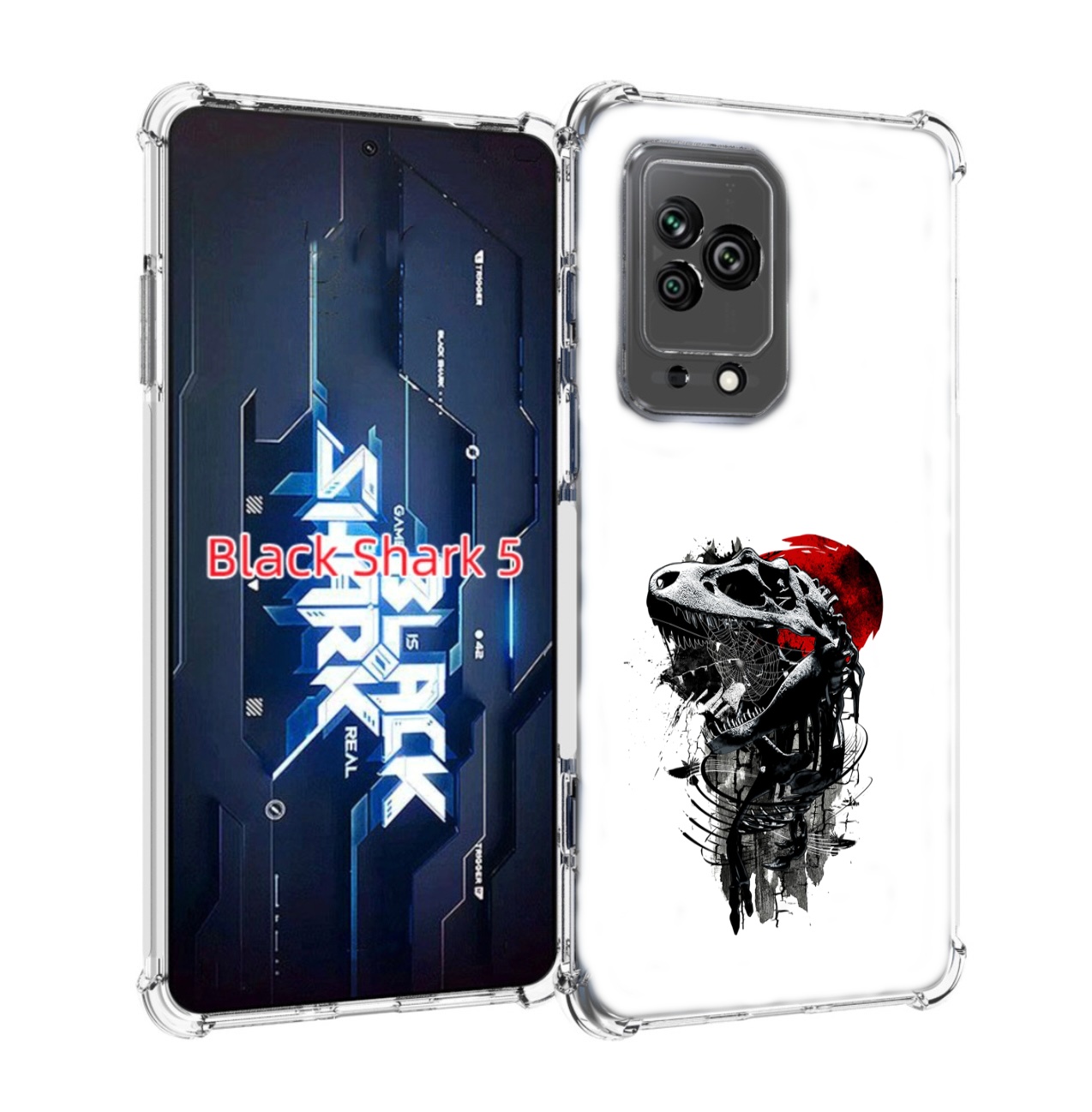 

Чехол MyPads вымерший динозавр для Xiaomi Black Shark 5, Прозрачный, Tocco