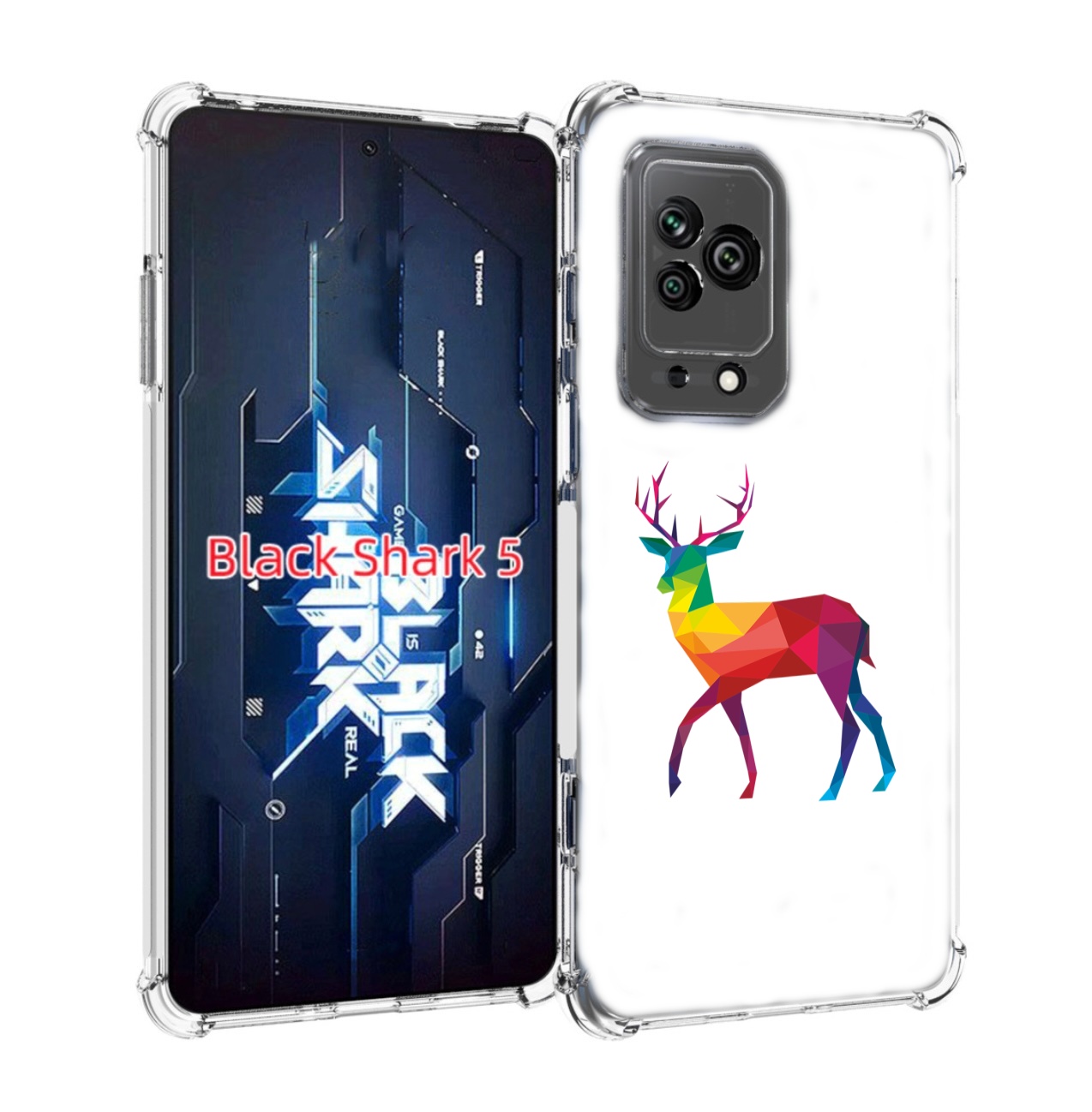 

Чехол MyPads геометрический олень для Xiaomi Black Shark 5, Прозрачный, Tocco