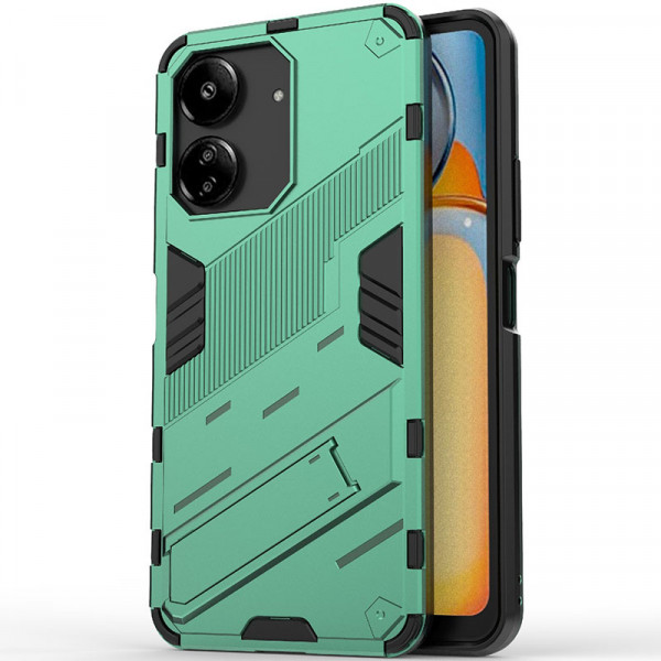 

Противоударный чехол Megatron для Xiaomi Redmi 13C / Poco C65 4G с защитой камеры, зеленый, Megatron