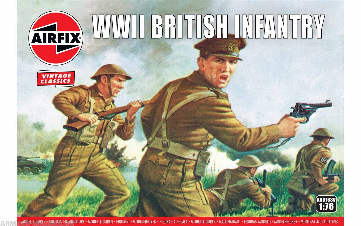 

A00763V Набор солдатиков WWII British Infantry N. Europe