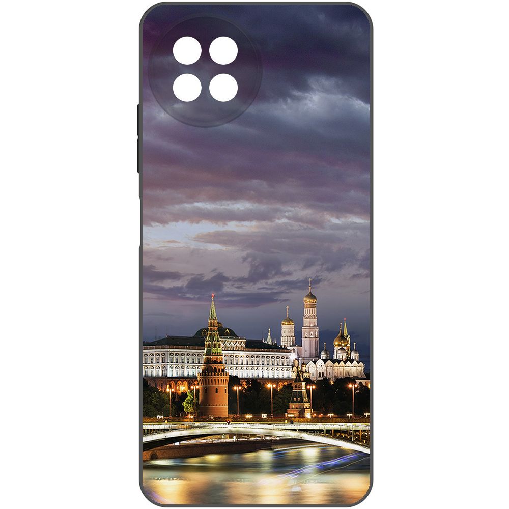 

Чехол-накладка Krutoff Soft Case Россия, Московский Кремль для ITEL S23 черный