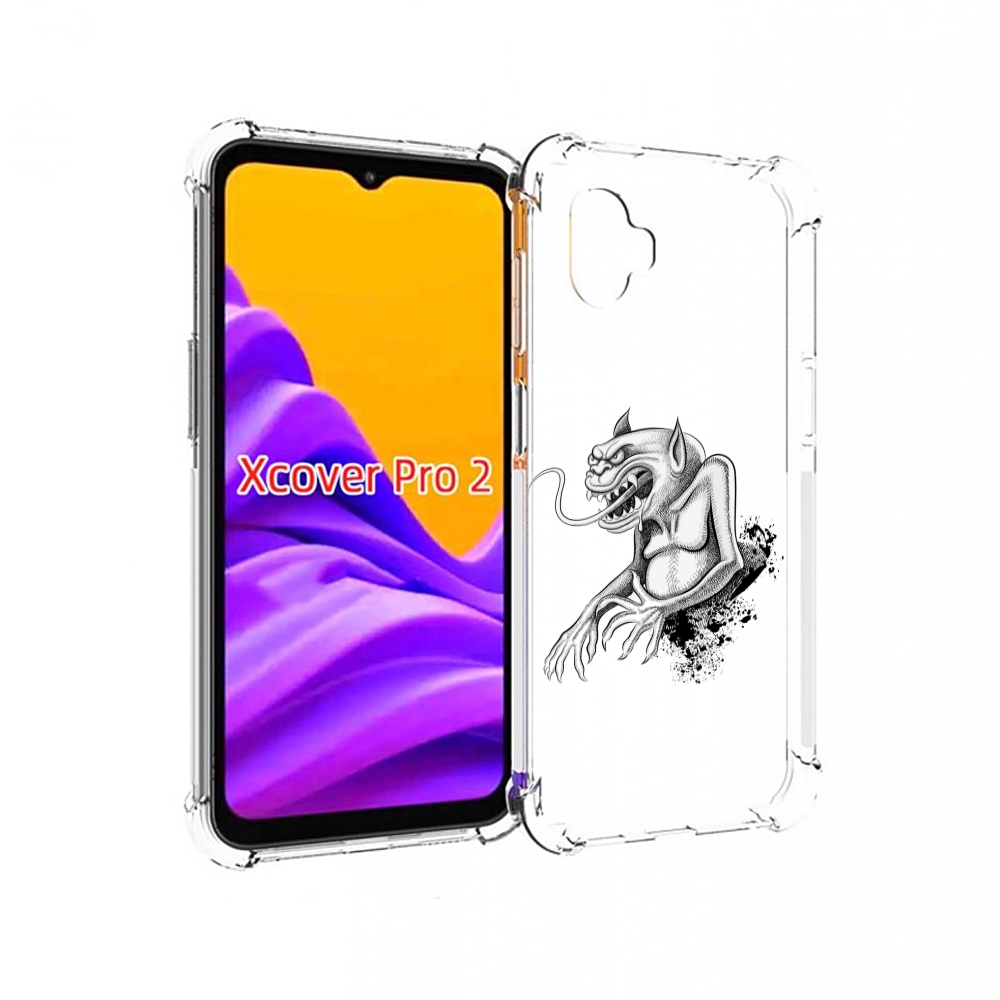 

Чехол MyPads чорт для Samsung Galaxy Xcover Pro 2, Прозрачный, Tocco