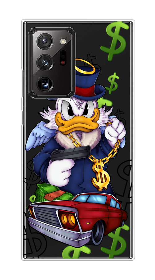 

Чехол на Samsung Galaxy Note 20 Ultra "Scrooge McDuck with a Gold Chain", Красный;синий;белый, 2101050-1