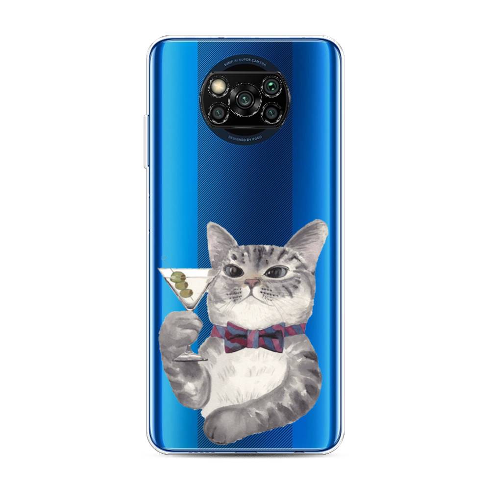 

Силиконовый чехол "Кот джентльмен" на Xiaomi Poco X3 NFC, Кот джентльмен