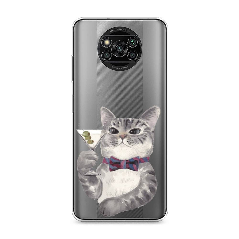 

Силиконовый чехол "Кот джентльмен" на Xiaomi Poco X3 Pro, Кот джентльмен